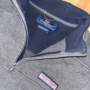 ⚓️ Vineyard Vines Navy and Gray Half-Zip Women’s Pullover ⚓️